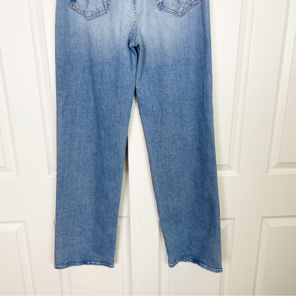 MOTHER Light Blue Wide Leg Flare Jeans - Picture 8 of 13